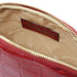 Vera - Croc print leather toiletry case